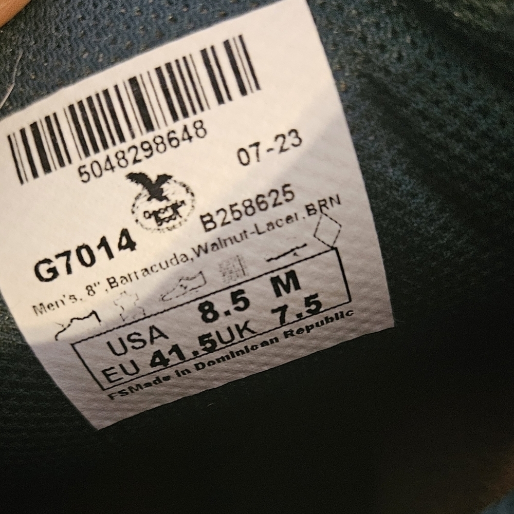 New Georgia Boot Farm And Ranch Walnut Lacer Boot G7014 Men’s Size 8.5m View 6